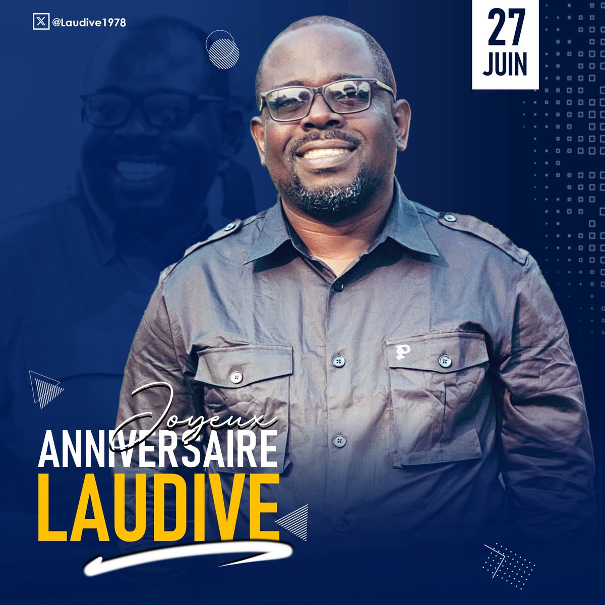 Heureux anniversaire <a href="/laudive1978/">Laurent K. Mavinga</a>. Toute l'équipe vous souhaite un heureux anniversaire.

🎉