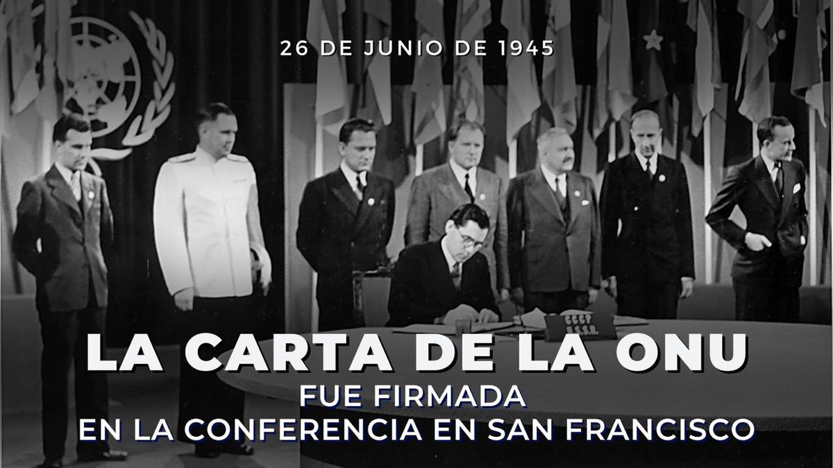 Cancillería de Rusia 🇷🇺 (@mae_rusia) on Twitter photo 💬 #Zajárova: El 26 de junio se cumplen 80 años de la firma de la Carta de la ONU.
Reconocemos el papel coordinador clave de <a href="/UN/">United Nations</a> en los asuntos globales.
🇺🇳 Partimos firmemente que la Carta debe seguir siendo la piedra angular del orden mundial en un mundo multipolar. 💬 #Zajárova: El 26 de junio se cumplen 80 años de la firma de la Carta de la ONU.
Reconocemos el papel coordinador clave de <a href="/UN/">United Nations</a> en los asuntos globales.
🇺🇳 Partimos firmemente que la Carta debe seguir siendo la piedra angular del orden mundial en un mundo multipolar.