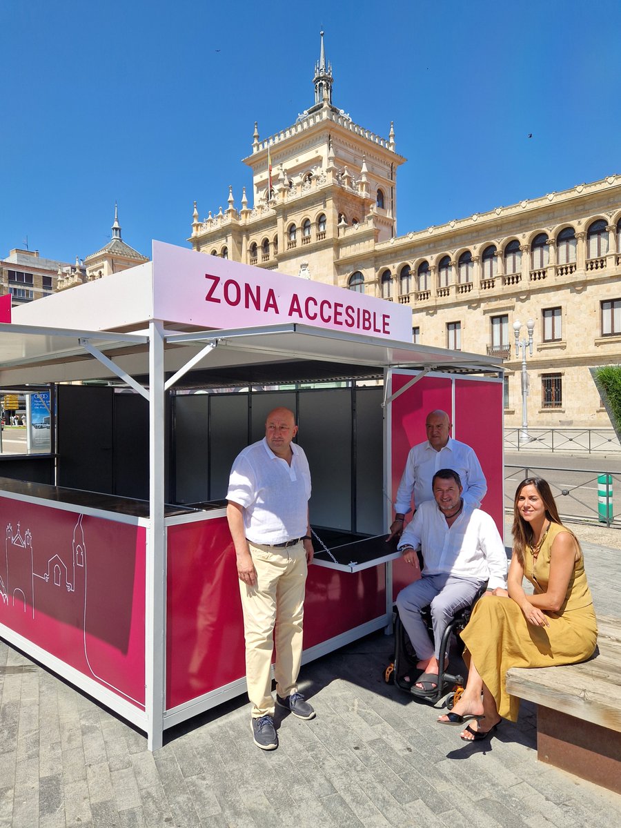 IMPULSA_CyL's tweet image. 📢Más #accesibilidad, más #ocio, más igualdad de oportunidades.

Presentación de las nuevas casetas de la Feria de Día #Valladolid, que contarán con mostradores adaptados para personas con movilidad reducida, gracias al asesoramiento de @IMPULSA_CyL.

➕bit.ly/3TdIYQc