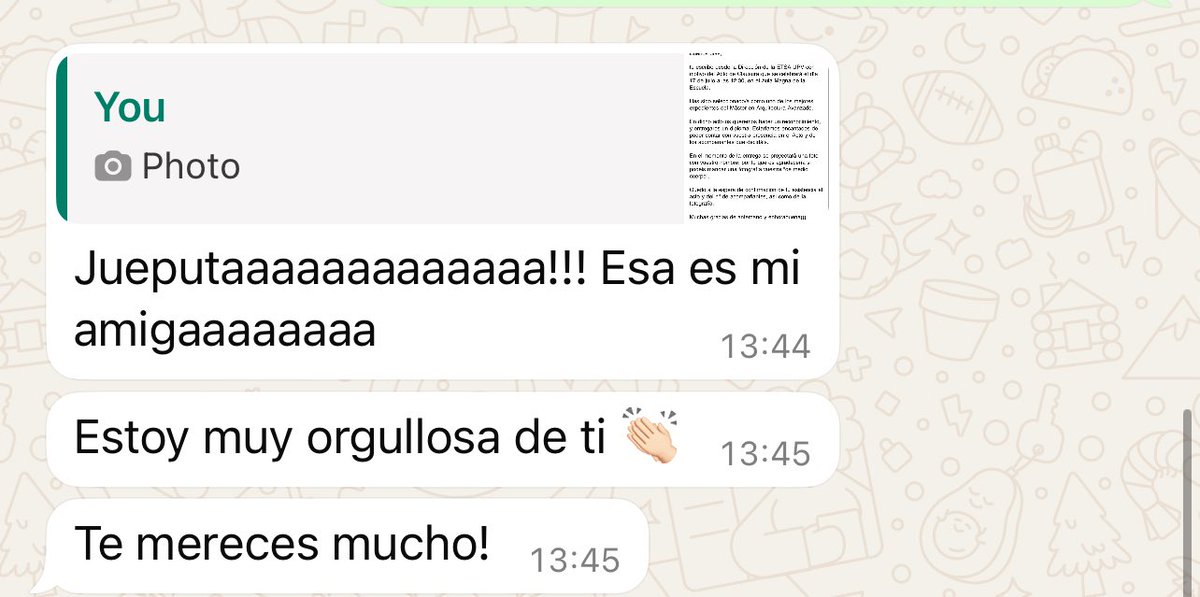 MariaBustosG's tweet photo. mis amigas alegrándose por mis logros es wow ❤️‍🔥 https://t.co/PVGca4ikTM