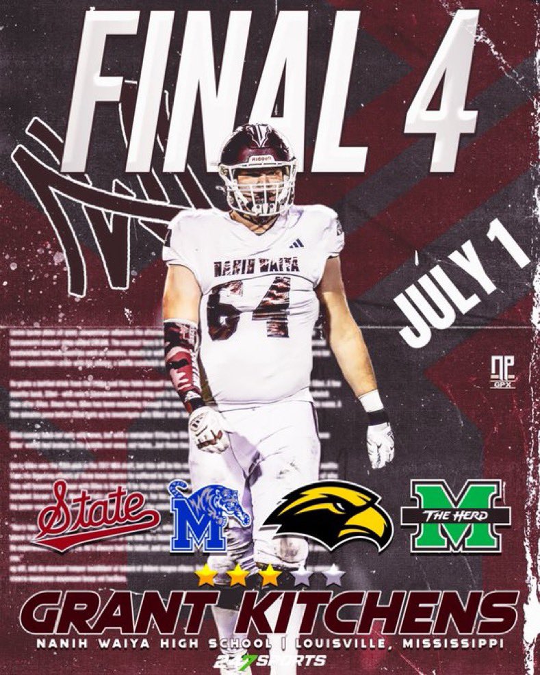 Grant Kitchens (@grantkitchens1) on Twitter photo “Humble yourselves therefore under the mighty hand of God, that he may exalt you in due time;” 1 PETER 5:6
<a href="/ChadSimmons_/">ChadSimmons</a> <a href="/SWiltfong_/">Steve Wiltfong</a> <a href="/samspiegs/">Sam Spiegelman</a> <a href="/Rivals/">Rivals</a> <a href="/On3Recruits/">On3 Recruits</a> <a href="/247recruiting/">247Sports Recruiting</a> <a href="/ESPNRecuiting/">Recruiting Nation</a> <a href="/nanih_waiya/">Nanih Waiya Football</a> <a href="/UNDERTHELIGHTMS/">Under The Lights</a> <a href="/WCBISPORTS/">WCBI Sports</a> <a href="/WLBT/">WLBT 3 On Your Side</a> <a href="/SportCoatNA/">SportCoat</a> <a href="/adamgorney/">Adam Gorney</a> “Humble yourselves therefore under the mighty hand of God, that he may exalt you in due time;” 1 PETER 5:6
<a href="/ChadSimmons_/">ChadSimmons</a> <a href="/SWiltfong_/">Steve Wiltfong</a> <a href="/samspiegs/">Sam Spiegelman</a> <a href="/Rivals/">Rivals</a> <a href="/On3Recruits/">On3 Recruits</a> <a href="/247recruiting/">247Sports Recruiting</a> <a href="/ESPNRecuiting/">Recruiting Nation</a> <a href="/nanih_waiya/">Nanih Waiya Football</a> <a href="/UNDERTHELIGHTMS/">Under The Lights</a> <a href="/WCBISPORTS/">WCBI Sports</a> <a href="/WLBT/">WLBT 3 On Your Side</a> <a href="/SportCoatNA/">SportCoat</a> <a href="/adamgorney/">Adam Gorney</a>