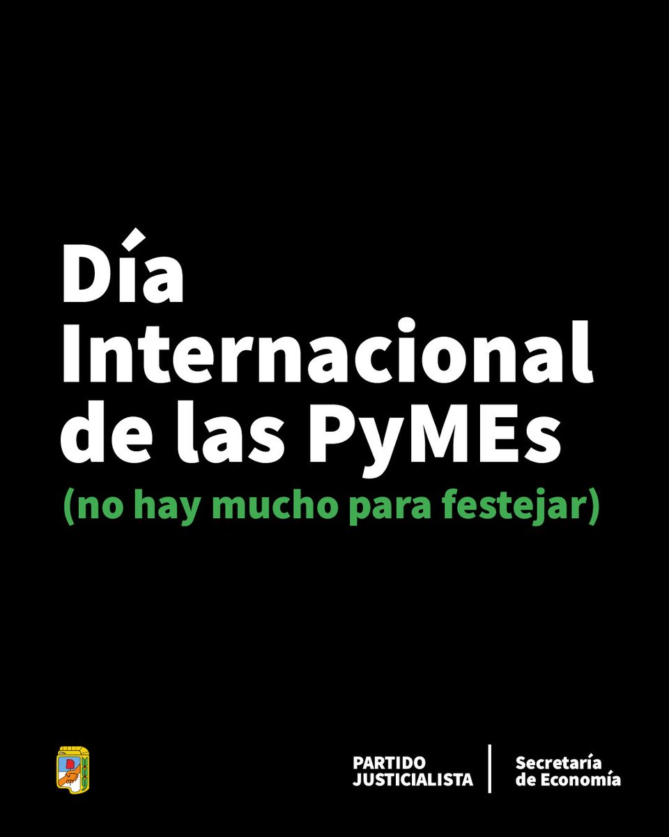 En este Día Internacional de las PyMEs no hay mucho para festejar. 

Las políticas de Milei las afectan directamente. Pero sabemos que son el corazón de un proyecto de desarrollo económico con inclusión y soberanía. Tenemos el desafío de volver a construirlo. 🧵👇🏼