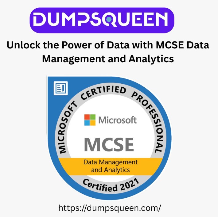 Dumps_Queen's tweet image. Advance your career in data science and analytics with MCSE Data Management and Analytics
#MCSE_DataManagement #AnalyticsCertification #SQLServer #BIExpert #DumpsQueen #DataAnalytics #MicrosoftCertified