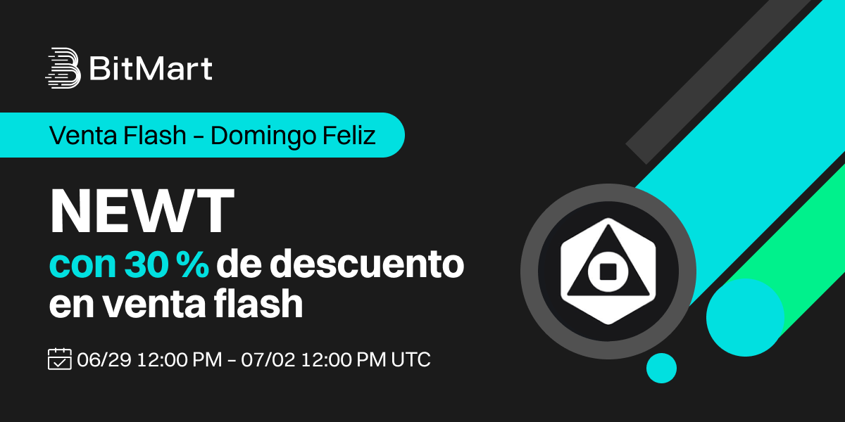 🔥 "Venta Flash - Domingo Feliz" Newt 30% de descuento ahora está en #BitMart LaunchPad!

🎟️ Únase ahora para obtener su ticket y obtener su parte de 27,822 $Newt.

⏳ Período de participación: 29/06 12:00 PM - 07/02 12:00 PM UTC

👉Únete ahora:
bitmart.com/launchpad-deta…

#BitMart