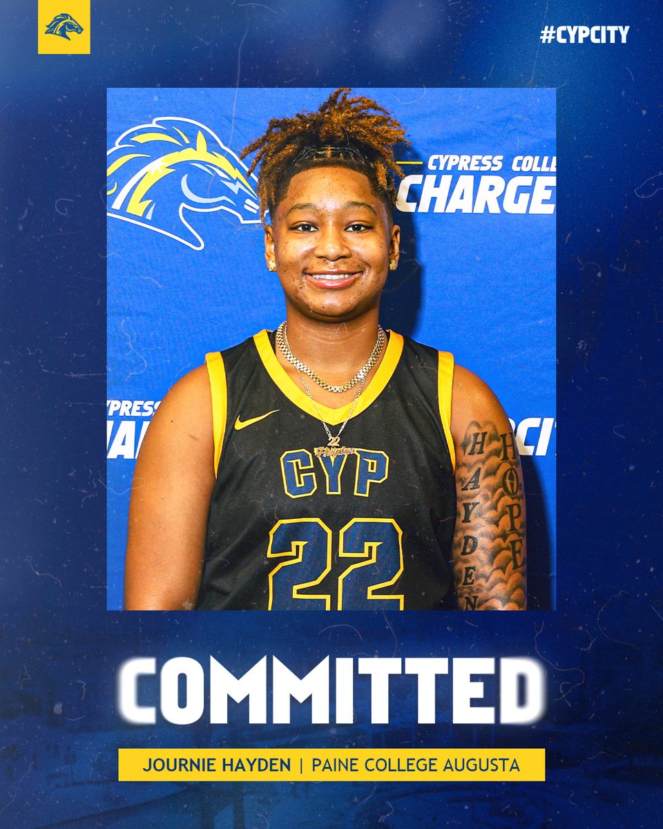 Cypress College Women's Basketball, Journie Hayden commits to Paine College Augusta ⚡️