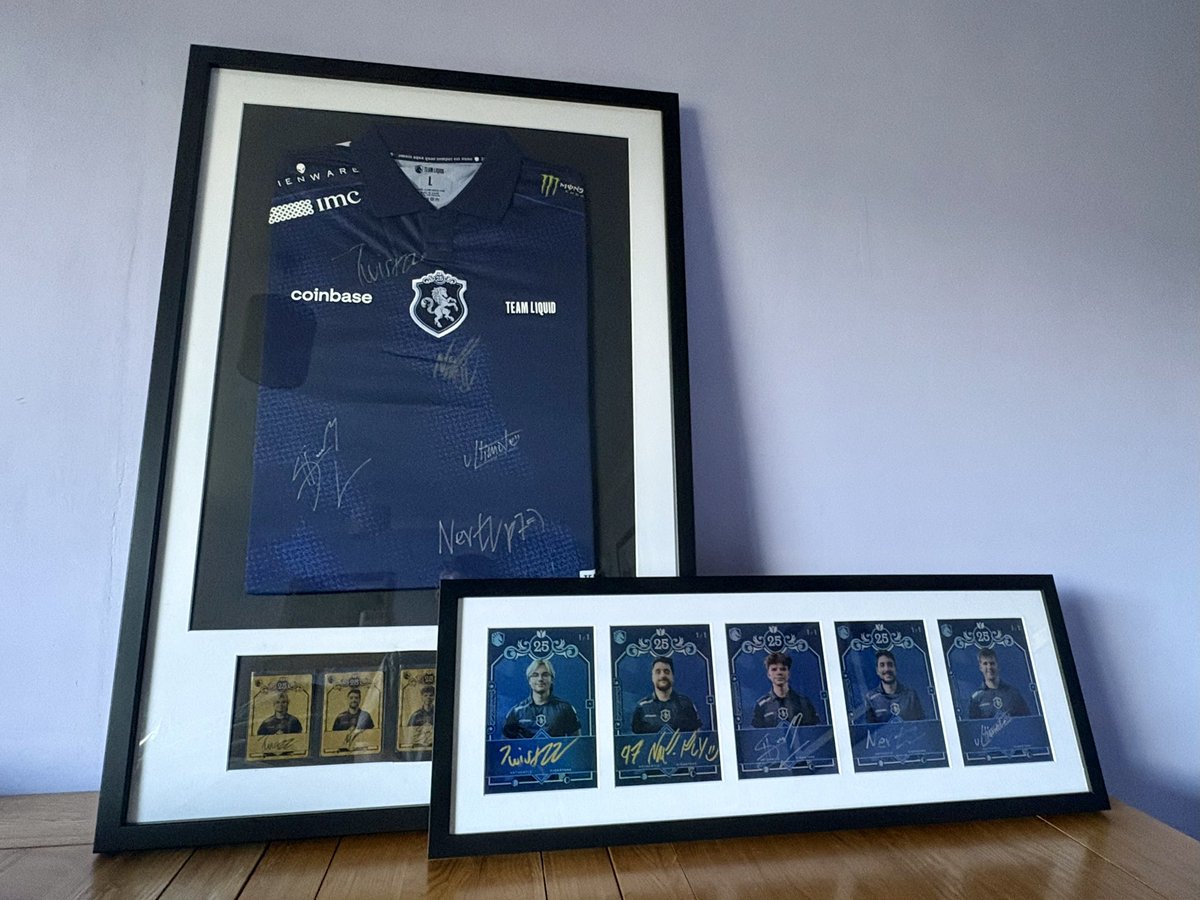 Huntyy (@huntyy999) on Twitter photo <a href="/LiquidNazgul/">Victor Goossens</a> <a href="/LiQuiD112/">Team Liquid Steve</a> One more post 😄Jersey and signed jumbo cards have now been framed, happy with how clean they ended up (7/6) <a href="/LiquidNazgul/">Victor Goossens</a> <a href="/LiQuiD112/">Team Liquid Steve</a> One more post 😄Jersey and signed jumbo cards have now been framed, happy with how clean they ended up (7/6)