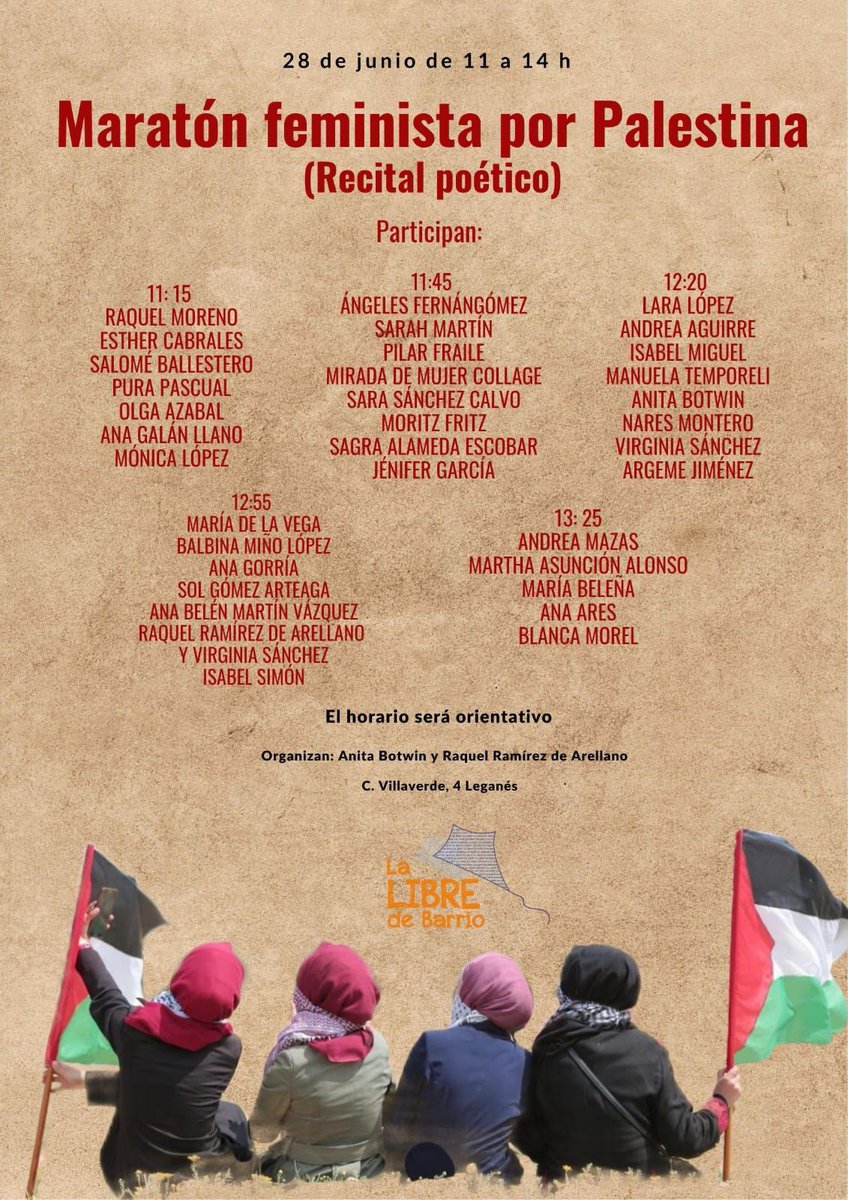 Mañana. Por Palestina. Por las víctimas. Porque de alguna forma hemos de alzar la voz, y esta es nuestra forma.