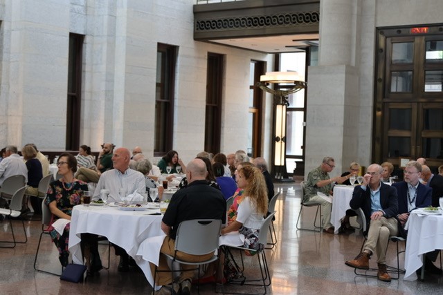 Thursday was our volunteer appreciation dinner! Our wonderful volunteers act as tour guides for our public tours. Thanks to our hardworking staff! Chris Matheney was our speaker for the event. "Ohio Rising: Journey to Statehood" is available for free at the Ohio Statehouse.