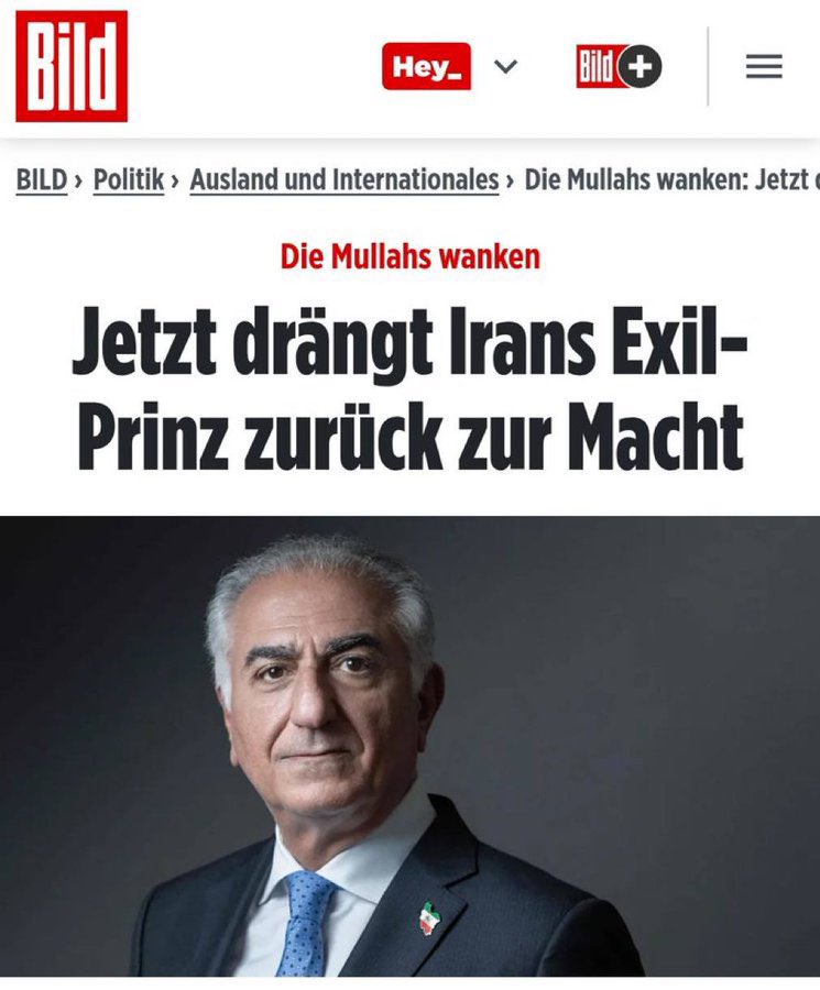 بزرگ‌ترین نشریه المان بلید 
شاهزاده در تبعید در حال گرفتن قدرت 
تیتر سه فاسد سوز 
#میگا