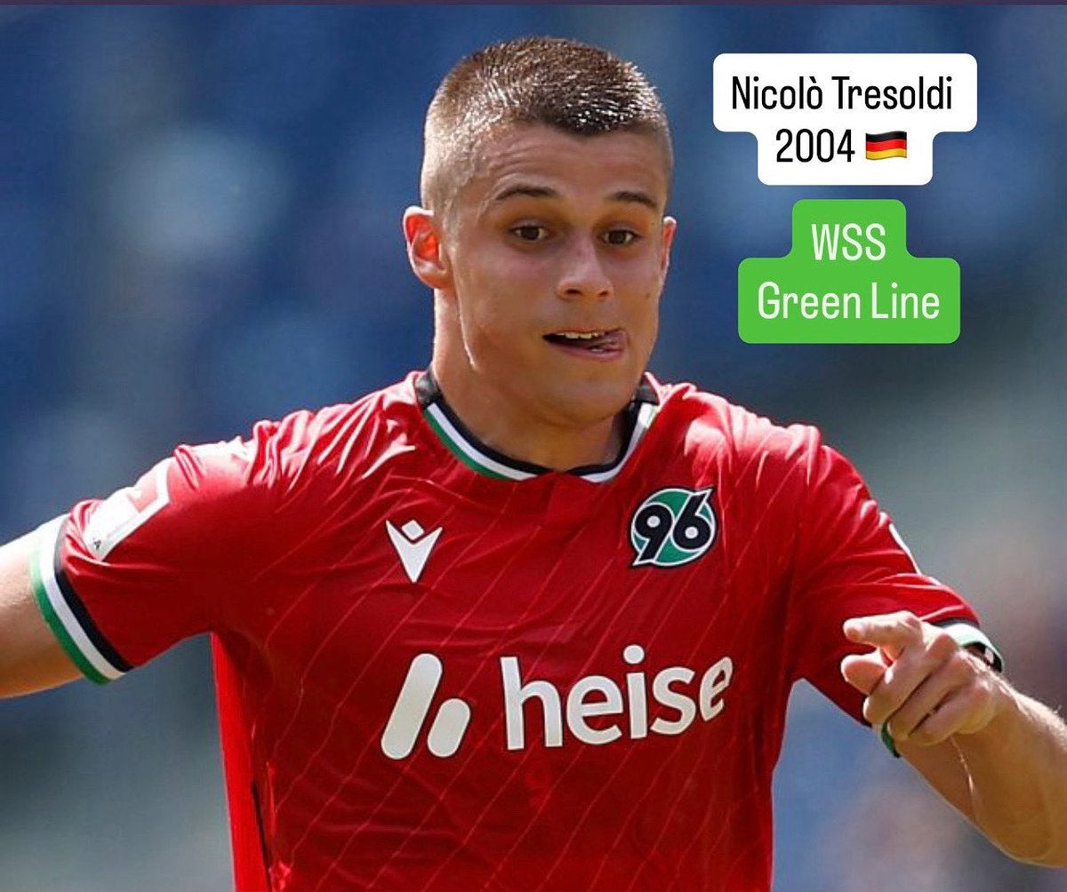WSScouting's tweet image. WSS Green Line 🟢
Nicolò Tresoldi 2004 🇩🇪 🇮🇹 - Hannover 96🇩🇪 #niktres #germany #italy #hannover96 #hannover #2bundesliga #heinzvonheidenarena
