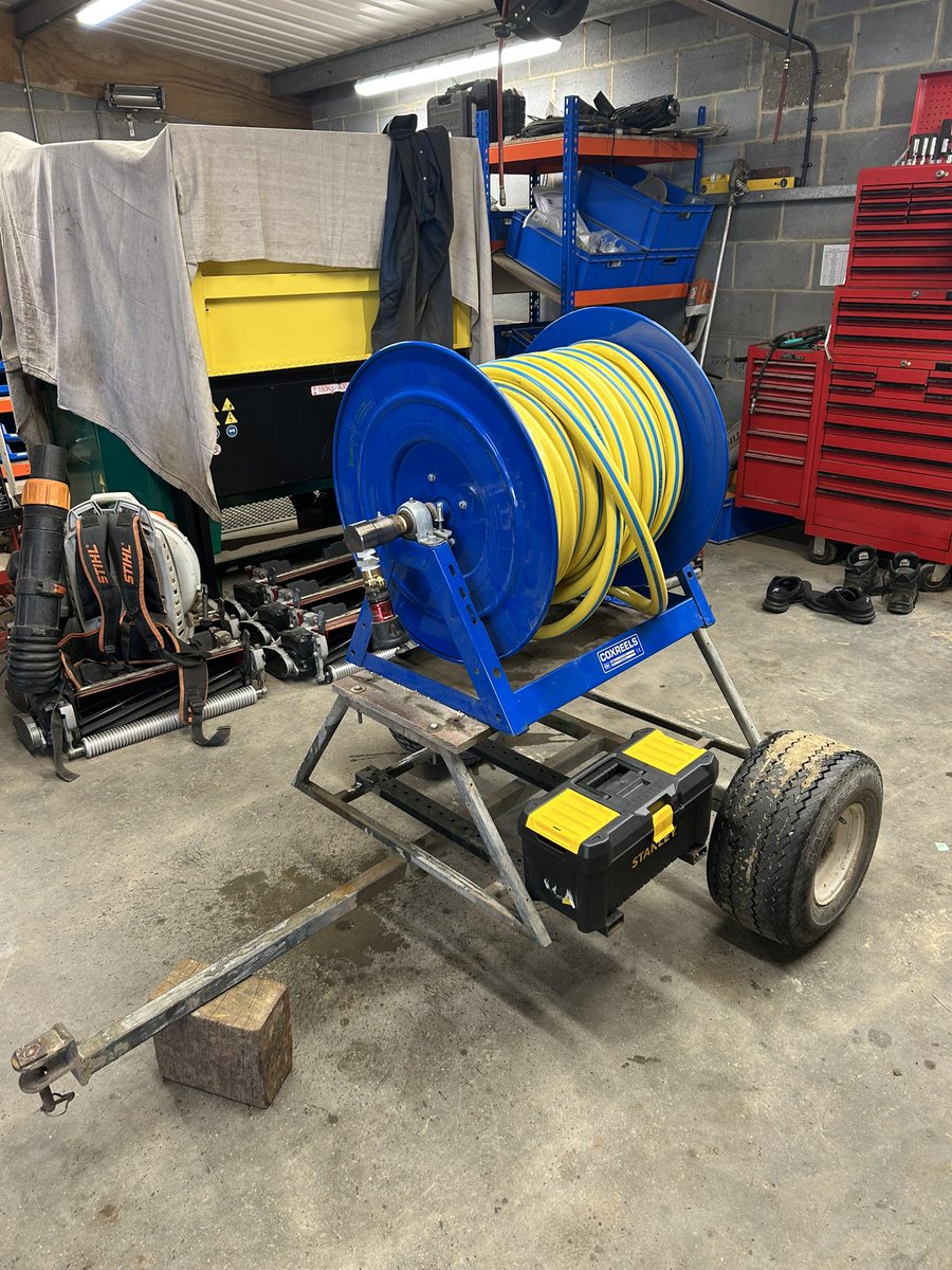Graeme Roberts (@gjrobertsturf) on Twitter photo Enjoyed a little time in the workshop upgrading our hose trailers from 3/4” to 1” reels and hoses. Built an additional toolbox mount for the spare parts and tools so any hose leaks or tweaks can be made on the fly. Enjoyed a little time in the workshop upgrading our hose trailers from 3/4” to 1” reels and hoses. Built an additional toolbox mount for the spare parts and tools so any hose leaks or tweaks can be made on the fly.