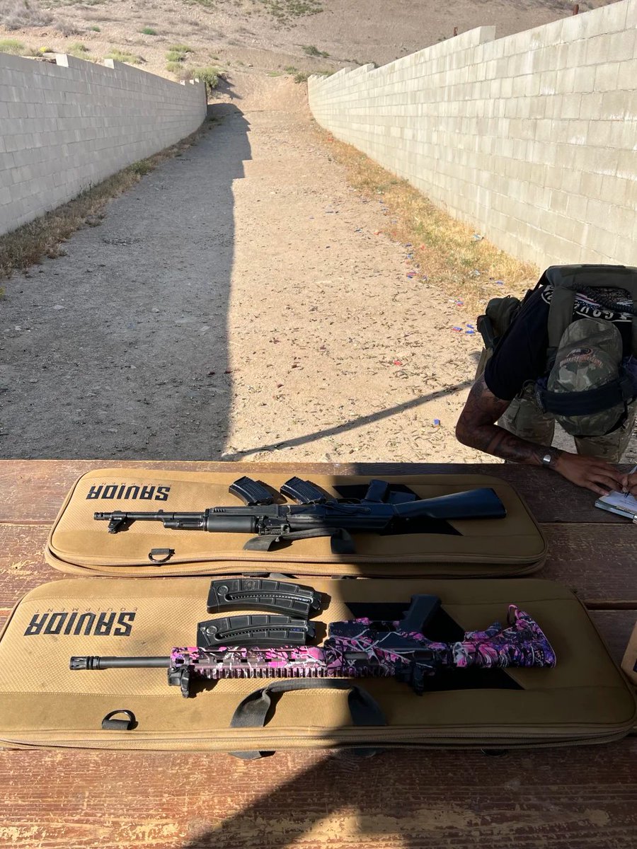 Ready for action, the range is set!
Precision meets style with that custom pink camo rifle 🔥💪
#ShootingRange #CustomGear #Precision #TacticalStyle 🎯🔫