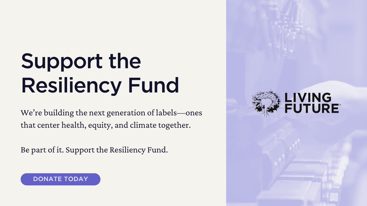 For nearly 20 years, #LivingFuture has led on material transparency—from the #RedList to #Declare to the #LivingProductChallenge. Now we’re scaling impact. Donate to the Resiliency Fund—matched up to $30K! The future of materials can’t wait. Give: /bit.ly/4dQNZaB