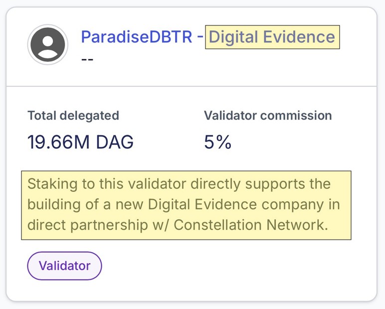 ParadiseDBTR (@paradisedbtr) on Twitter photo If you are in the <a href="/Conste11ation/">Constellation Network</a> ecosystem & want to support something real that will help w/ the adoption of $DAG, I would be honored to have your delegation. This is as much detail as I can provide at this stage but buckle up! Something special is coming for stakers... 👀 If you are in the <a href="/Conste11ation/">Constellation Network</a> ecosystem & want to support something real that will help w/ the adoption of $DAG, I would be honored to have your delegation. This is as much detail as I can provide at this stage but buckle up! Something special is coming for stakers... 👀