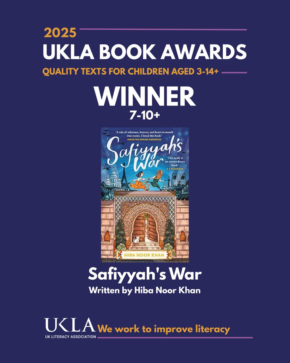 The Winner of the UKLA Book Awards 2025 in the category for 7-10+