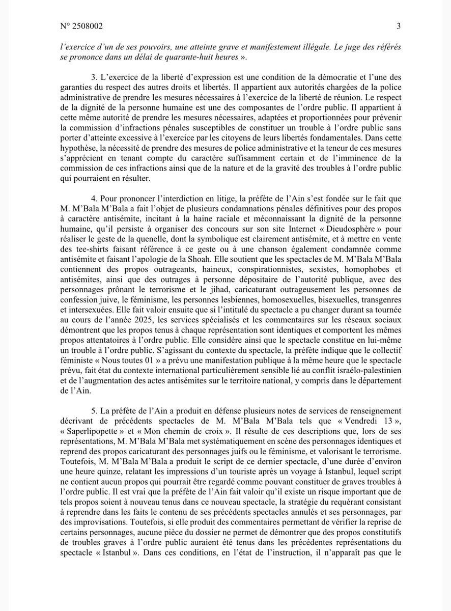 MbalaDieudo's tweet image. Victoire devant le tribunal administratif !Lorsque qu’ils émettent leurs interdictions les médias s’en gargarisent mais lorsque je gagne bouche cousue. Et toutes ses procédures au frais du peuple français!Faites tourner l’info.Merci,je tiens grâce à vous dieudosphere.com