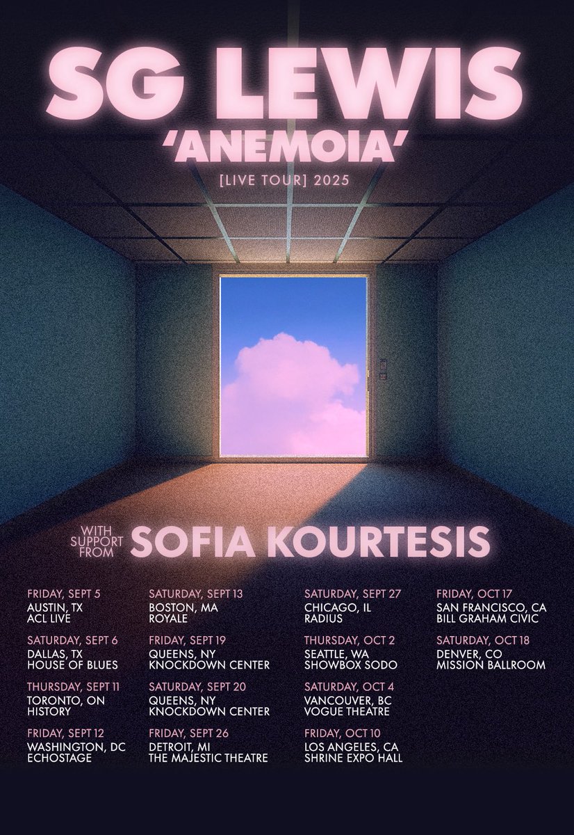 My North American tour is now on general sale 🇺🇸🦅 Tickets - sglewis.komi.io