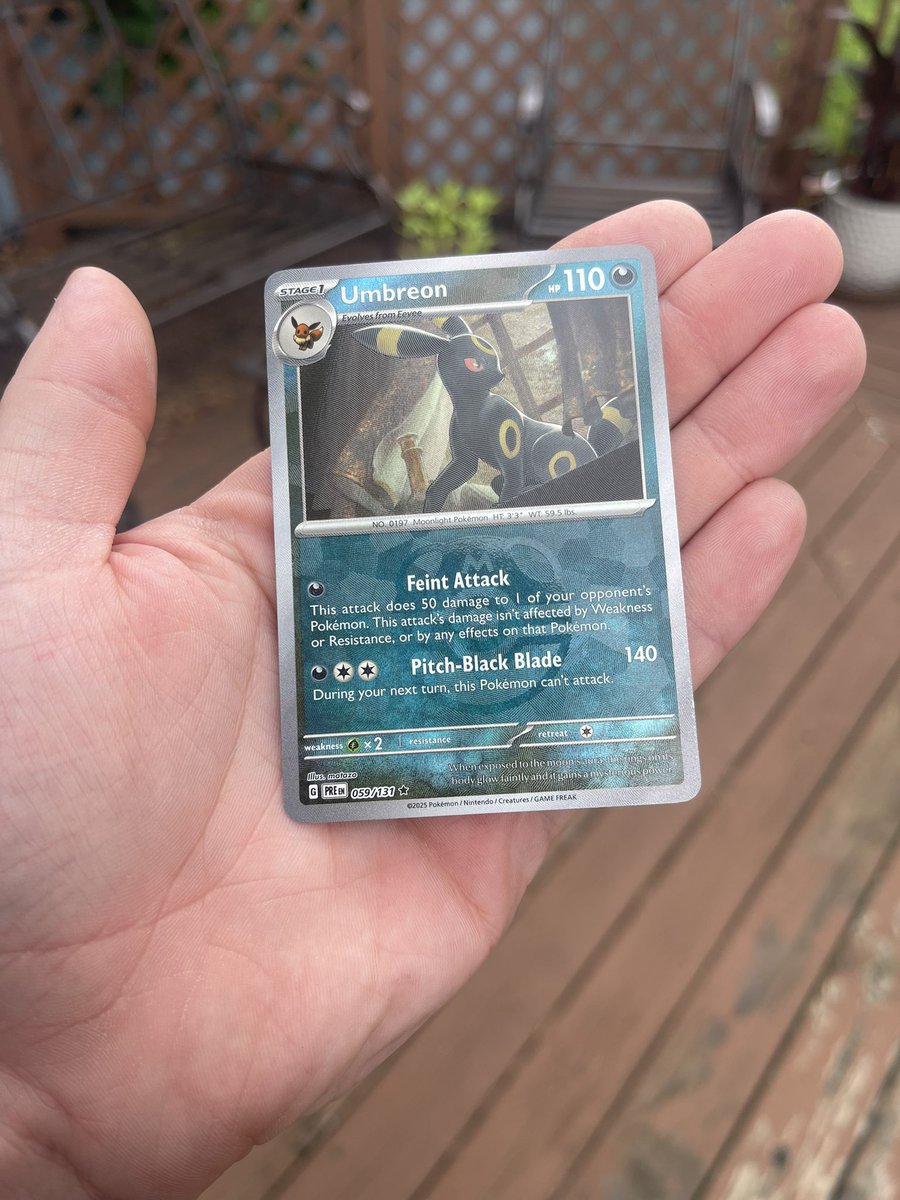 soflygon's tweet image. Fortune smiles upon me today 🌙

#PrismaticEvolutions #Masterball #Umbreon