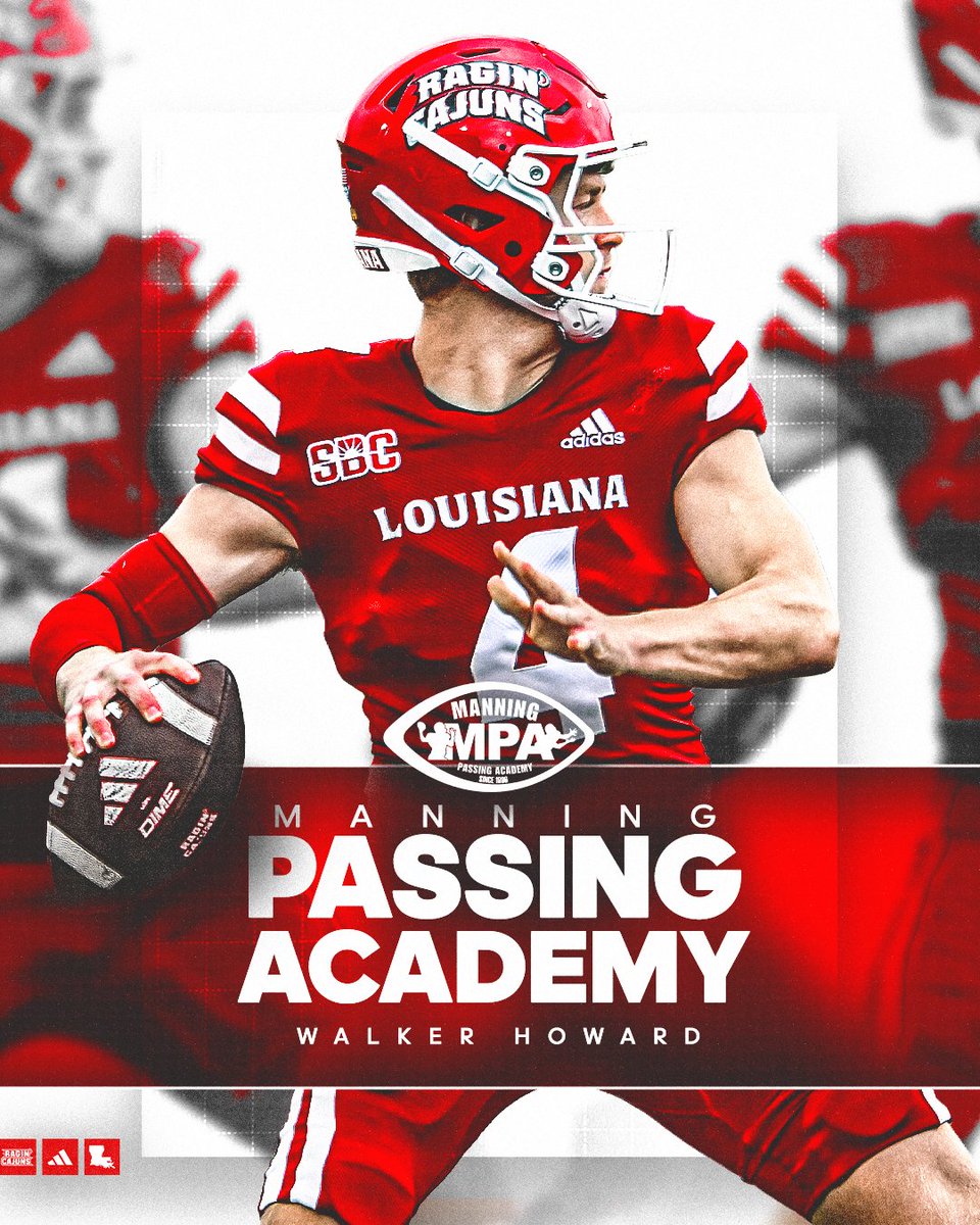 Louisiana Ragin’ Cajuns® Football (@ragincajunsfb) on Twitter photo 🎯 <a href="/Walker_Howard4/">Walker Howard</a> is putting the #cULture on display as a counselor at the Manning Passing Academy this weekend
#GeauxCajuns 🎯 <a href="/Walker_Howard4/">Walker Howard</a> is putting the #cULture on display as a counselor at the Manning Passing Academy this weekend
#GeauxCajuns