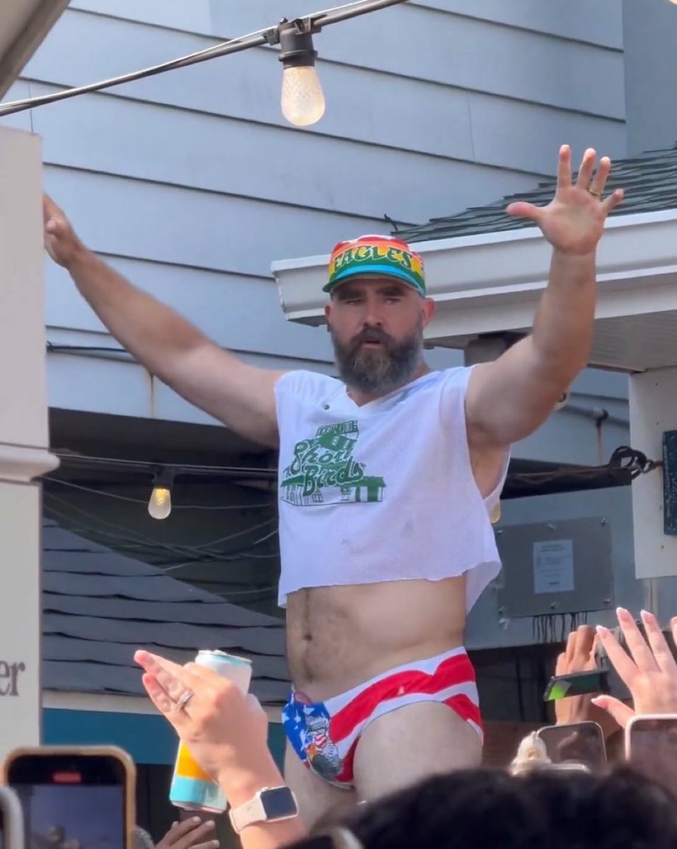 Jason Kelce at the Philadelphia Eagles Autism Foundation event