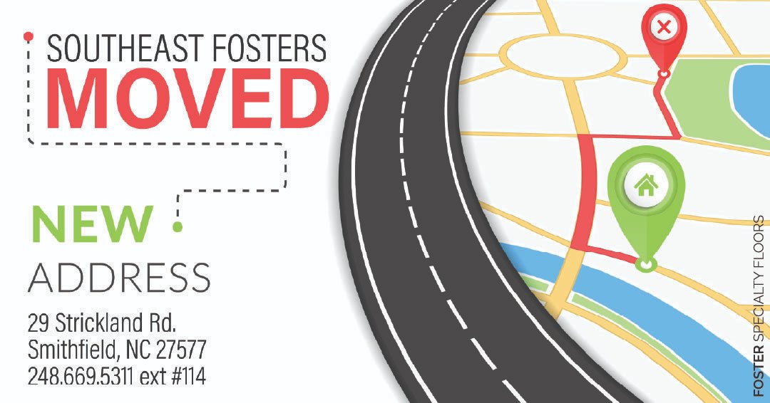 We’ve Moved! 🚨
Our Southeast Foster Specialty Floors office is now located at:
📍29 Strickland Rd, Smithfield, NC 27577
 📞248.669.5311 ext #114
Please update your records—we look forward to seeing you at our new location!
You can still  find us at our headquarters at:
 📍30681