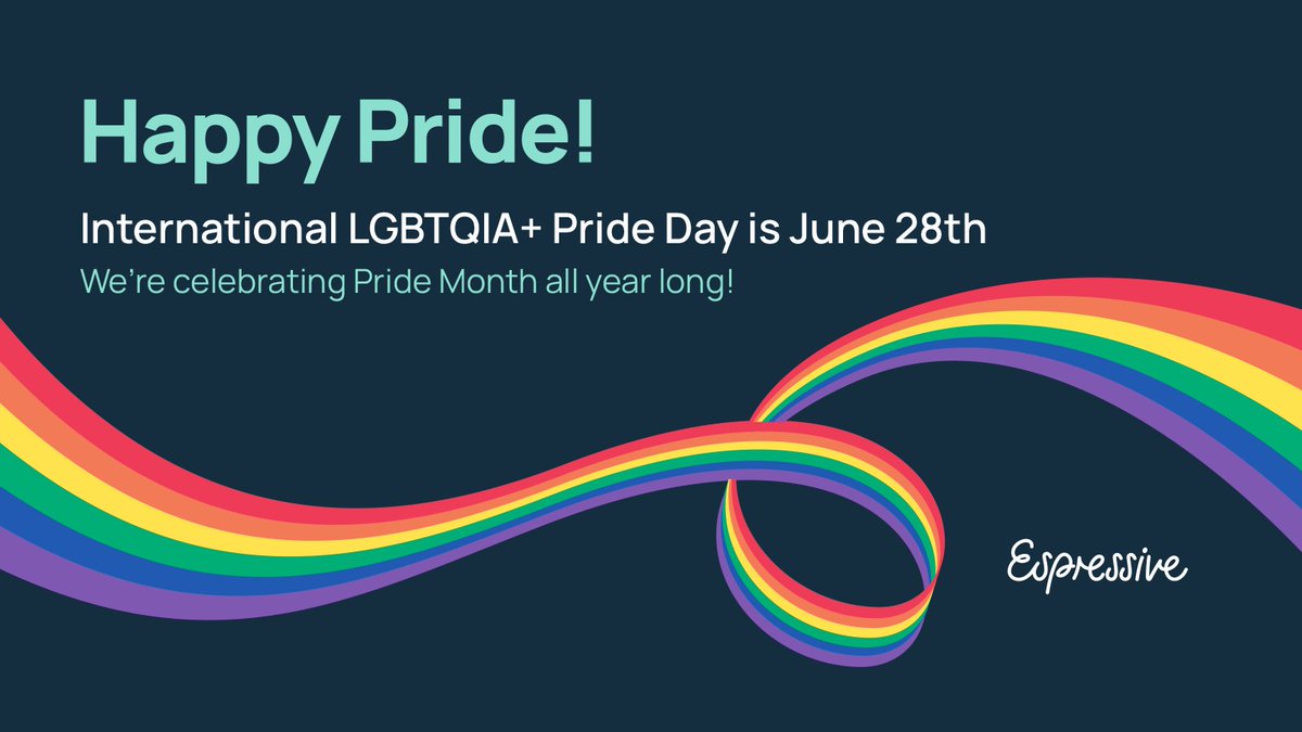 🏳️‍🌈 Happy International Pride Day! 🏳️‍🌈

At Espressive, we're proud to stand and celebrate with the LGBTQIA+ community—today, this month, and every month after.

#Pride #InternationalPrideDay