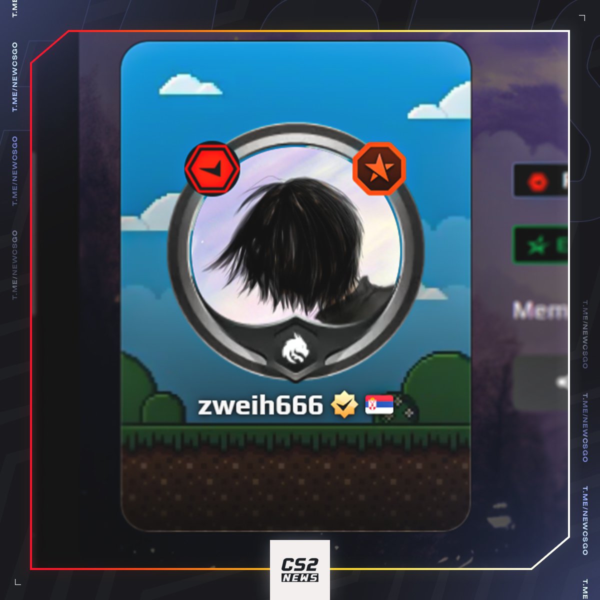 CS2News_EN's tweet photo. 🇷🇺 zweih just equipped a Team Spirit profile ring.

How long until Spirit reveal magixx’s replacement?