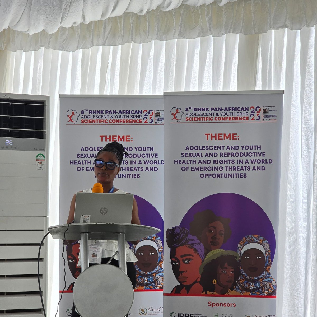 YAMghana's tweet photo. Climate change threatens the existence of human health and rights. Dorcas from YAM Tamale branch presented an abstract at #RHNKConference2025 on climate change and its impact on SRHR and understanding the connections through reusable Sanitary Pads.
#EmpowHER #MYIP https://t.co/HDlYuPIUYn