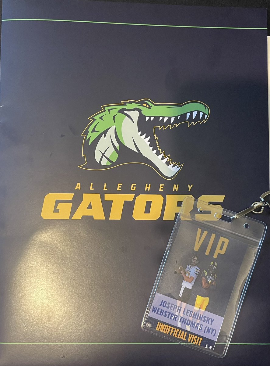 Joseph Leshinsky (@jleshinsky25401) on Twitter photo Yesterday I was given an amazing opportunity to visit Allegheny College in PA. Thank you <a href="/Coach_Taggart22/">Jake Taggart</a>, <a href="/Coach_Layer/">Braden Layer</a>, and the rest of the coaching staff for this great day. Yesterday I was given an amazing opportunity to visit Allegheny College in PA. Thank you <a href="/Coach_Taggart22/">Jake Taggart</a>, <a href="/Coach_Layer/">Braden Layer</a>, and the rest of the coaching staff for this great day.