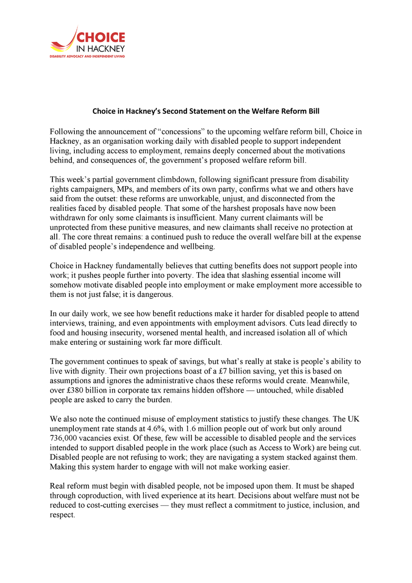 Choice in Hackney tweet media