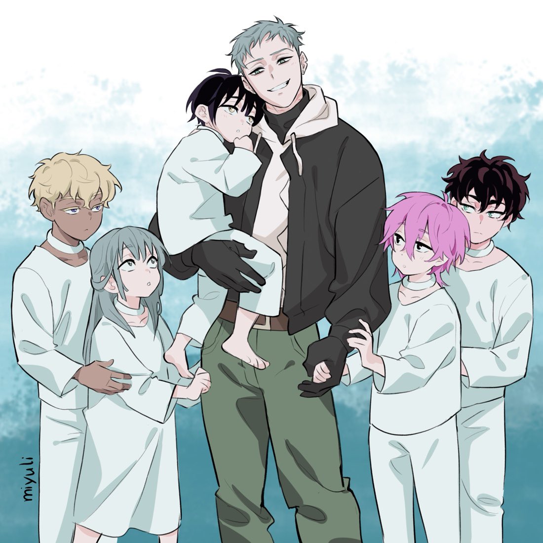 miyuliart's tweet image. Till coming home with all the kids #ALNST