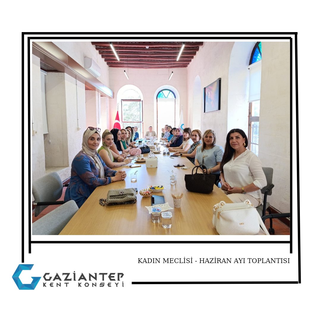 Gaziantep Kent Konseyi Kadın Meclisi Haziran Ayı Toplantısı,  Meclis Başkanı Sayın <a href="/AOTezel/">Aslı Tezel</a> başkanlığında Gaziantep Kent Konseyi Merkezinde gerçekleştirilmiştir. 

#gaziantepkentKonseyi #gazi̇antep #kadınmeclisi