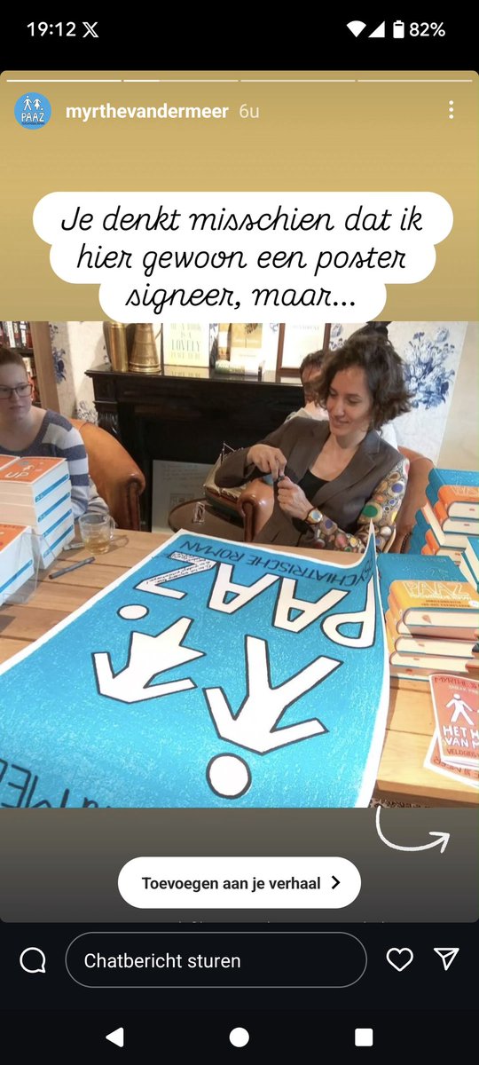 paazverhalen's tweet photo. Getagd door Myrthe van der Meer op Instagram 😃 Nu kan ik vredig sterven 😉 #PAAZ #UP #DeWettenVanAlex https://t.co/xcg5LjyLa3