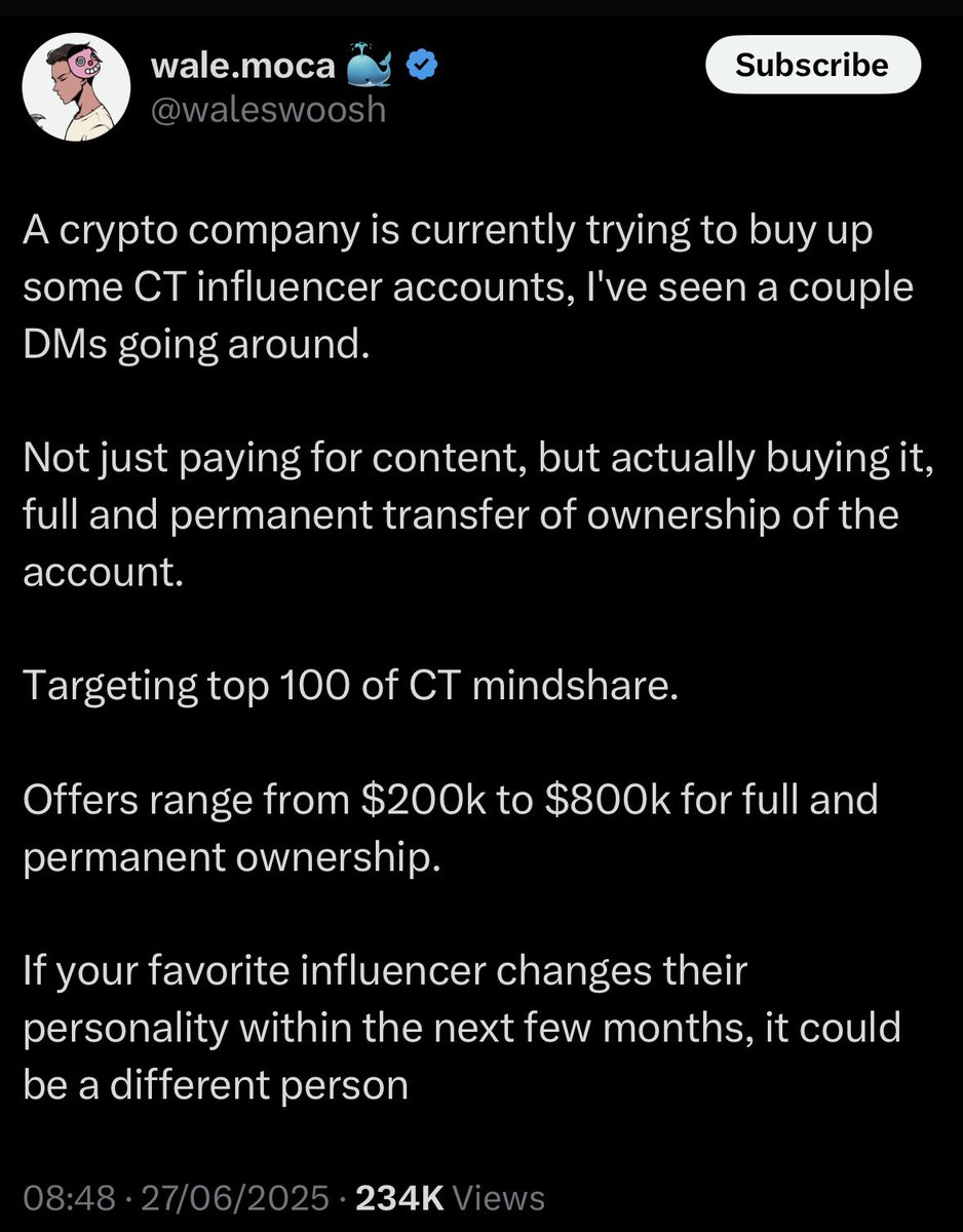 A crypto company tried to buy my account.

Everything was going smoothly, until they realised the sarcasm isn’t a content strategy! 

They said they’d circle back.

Still waiting 😏