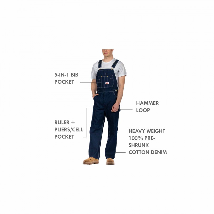 🛒 Shop online &amp; order your Round House Overalls today! Built with rugged fabric, triple-stitched seams, reinforced pockets, &amp; bar-tacked stress points, these overalls are made with true American grit. 🇺🇸

WaltsGear.com/p/blue-denim-b…
