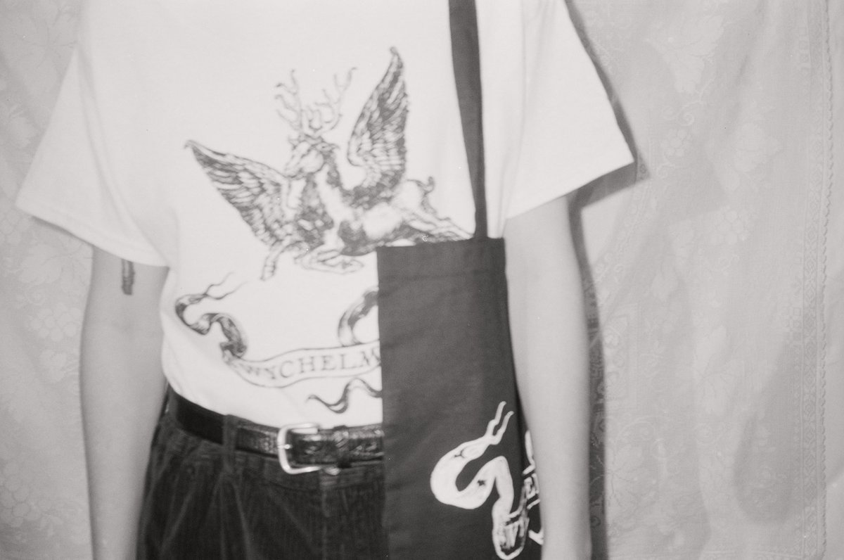 666wychelm's tweet photo. you can now get all the merch we have to offer in a bundle for just £50 on our bandcamp! 
this includes both ‘field crow’ and ‘rabbit wench’ vinyl, our tshirt and a tote bag. we’ve also lowered the price of tees and tote bags on their own as (con) https://t.co/JOEoUtzIlS