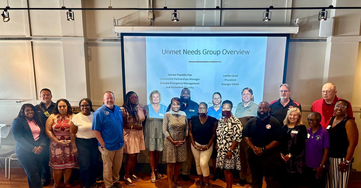 GEMA/HS Community Partnerships Manager, Jamaar Pye, and GA VOAD President, Lanita Lloyd, participated in the Newton County LTRG Kick-Off Meeting. Officials from government, faith-based organizations, non-profits, financial institutions, and concerned citizens were in attendance.