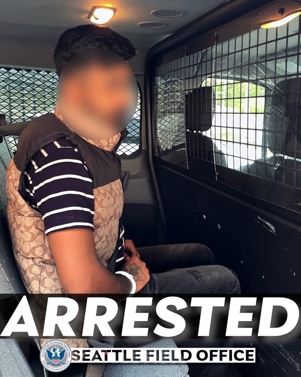DFOSeattle's tweet image. Illegal entry = legal consequences! Following his unlawful entry without inspection, this illegal alien was processed for an Expedited Removal pursuant to Section 212(a)(7)(A)(i)(I) of the INA. As always, @cbp the rule of law will be upheld. #OFOProud馃嚭馃嚫