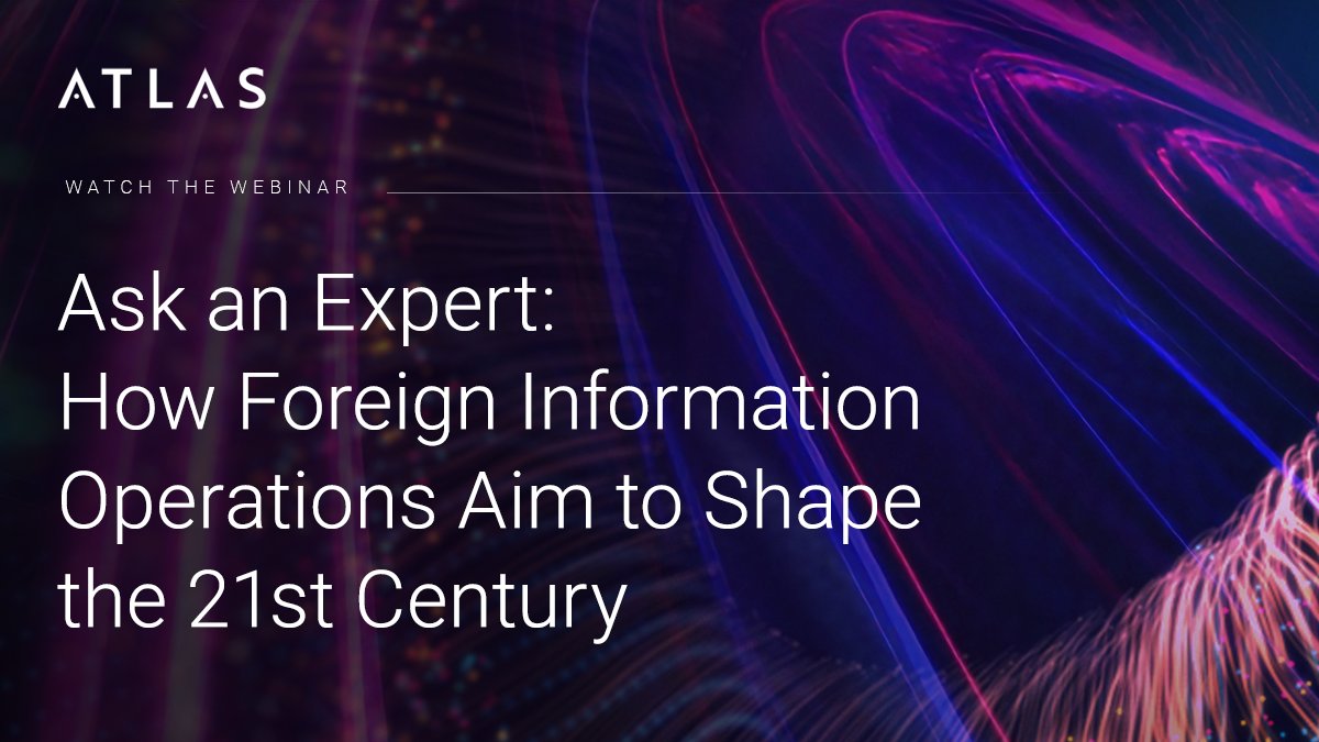 Graphika_NYC's tweet image. Missed our webinar this week?
You can still access Ask an Expert: How Foreign Information Operations Aim to Shape the 21st Century.
Watch the replay today to learn more about how digital threats are evolving: graphika.com/reports/how-fo…