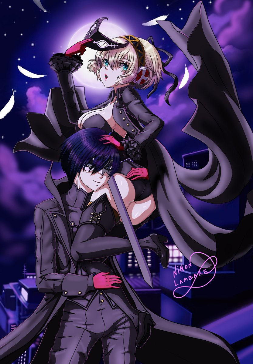 #persona3 #aikoto  Good afternoon sweets I made this draw aikoto representing Joker and Violet I hope you like it has a nice afternoon  ❤️