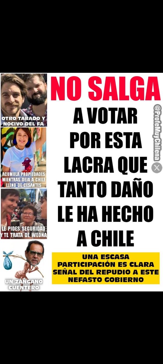 No sea cómplice de zurdos Ladrones  
#NoVoteEnPrimarias ‼️‼️‼️