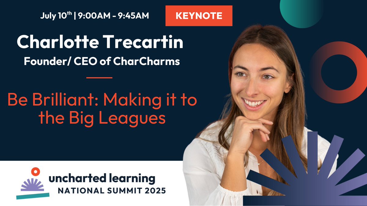 incubatoredu's tweet image. Goal-crushing entrepreneur, Charlotte, is the founder of a multi-million dollar business, a 'Forbes 30U30' honoree, and featured on Shark Tank—proving that bold ideas (and bottle charms) can go big.”
She's here with us at #ULsummit25 to share—and check out GenZEO!