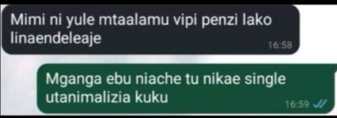 Niache nipumzike😆