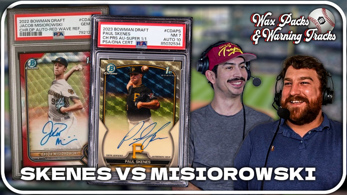 Bubba &amp; Cody compare the quick rise on the field &amp; in the hobby of Paul Skenes and Jacob Misiorowski and much more on our baseball card podcast Wax Packs &amp; Warning Tracks!

Subscribe where you get podcasts or watch here: youtube.com/watch?v=_YKGRY…