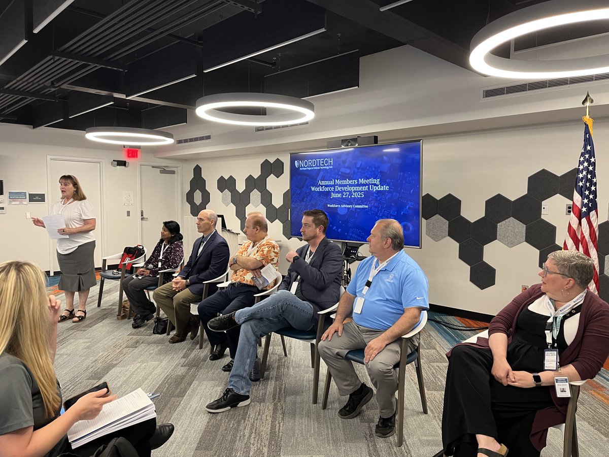 NORDTECHub's tweet image. Our @NORDTECH Annual Meeting attendees are enjoying engaging breakout sessions, as they collaborate and exchange ideas to explore emerging capabilities -- all at the @GriffissInst's @InnovareAdvance.
