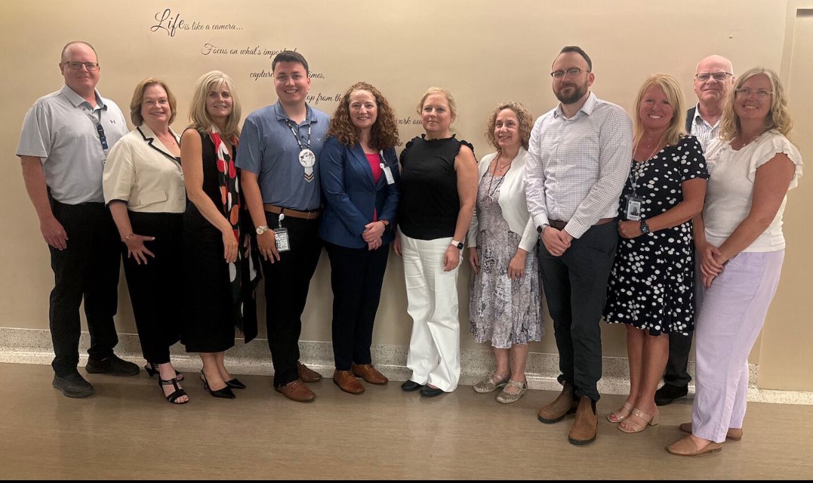 Enjoyed touring Ontario Health - West staff around a hospital where patients are treated as if they are family.