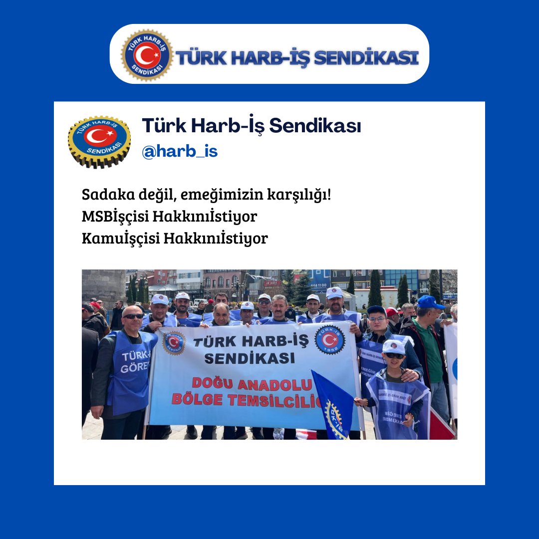 harb_is's tweet photo. Sadaka değil, emeğimizin karşılığı!

MSBİşçisi Hakkınıİstiyor
Kamuİşçisi Hakkınıİstiyor https://t.co/ch3ZJRDWUl