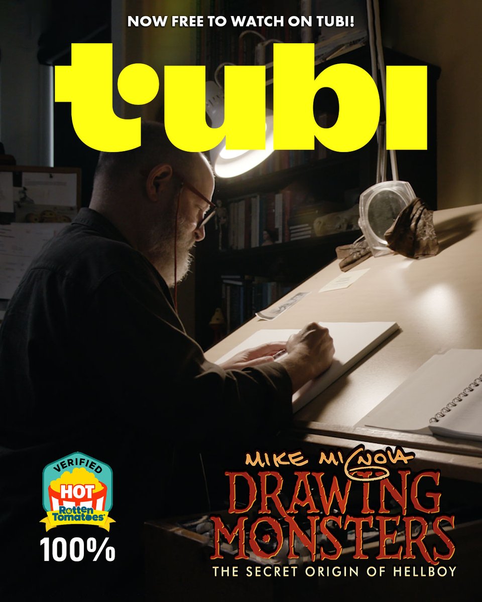 Mike Mignola Documentary (@mignoladoc) on Twitter photo Mike Mignola: Drawing Monsters is now streaming for free on Tubi!
Always cool to have another avenue for people to watch and discover the doc and <a href="/artofmmignola/">Mike Mignola</a>'s genius. If you haven't had a chance to watch it, here's another opportunity as Tubi is free. Link In Bio! Mike Mignola: Drawing Monsters is now streaming for free on Tubi!
Always cool to have another avenue for people to watch and discover the doc and <a href="/artofmmignola/">Mike Mignola</a>'s genius. If you haven't had a chance to watch it, here's another opportunity as Tubi is free. Link In Bio!