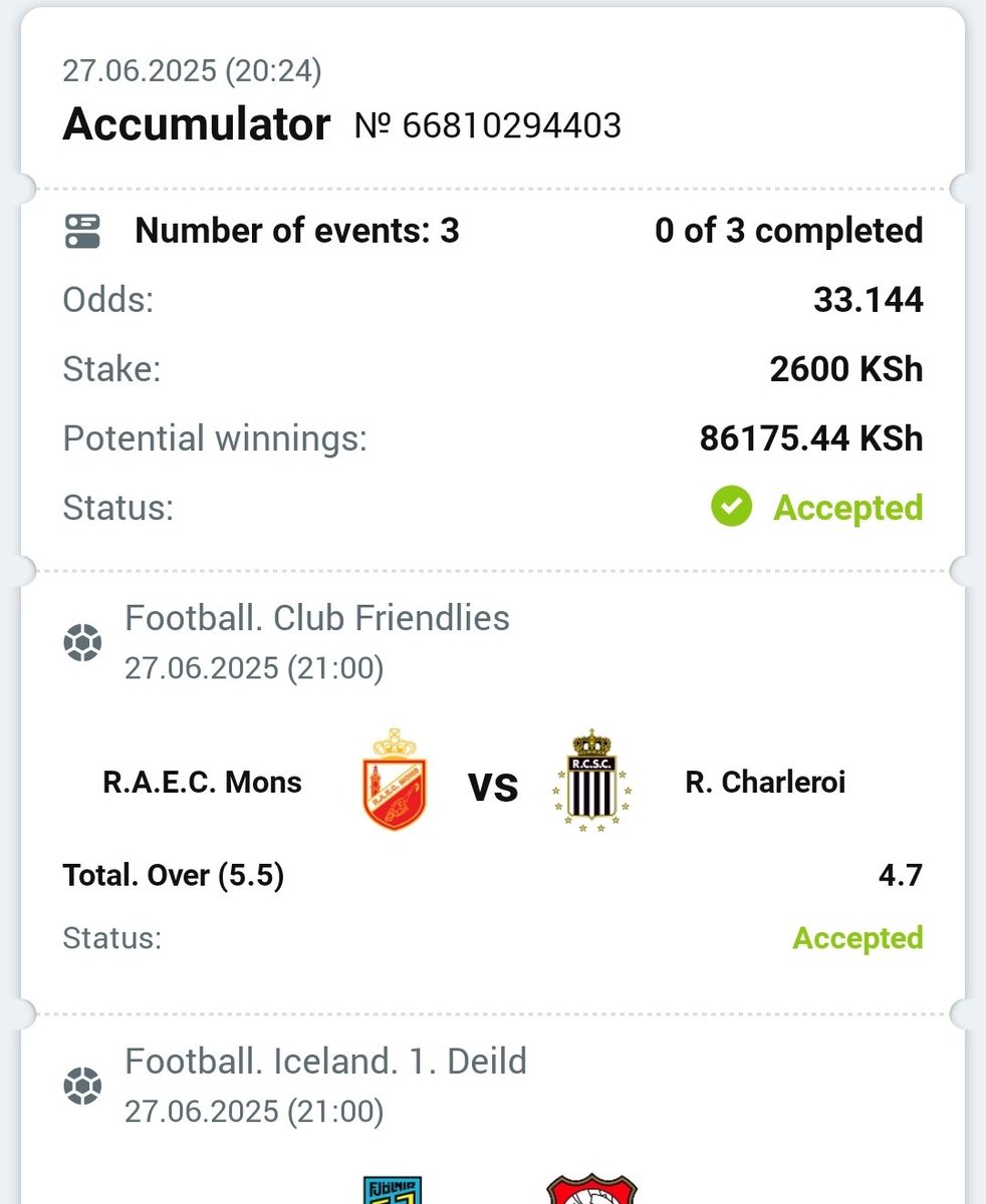 A good combination 💵💰
33 odds. #IpoSiku

WINWIN 🟢

Register: bit.ly/49XJA3S
Use Promocode: IPOSIKU

Slip code: CLN98