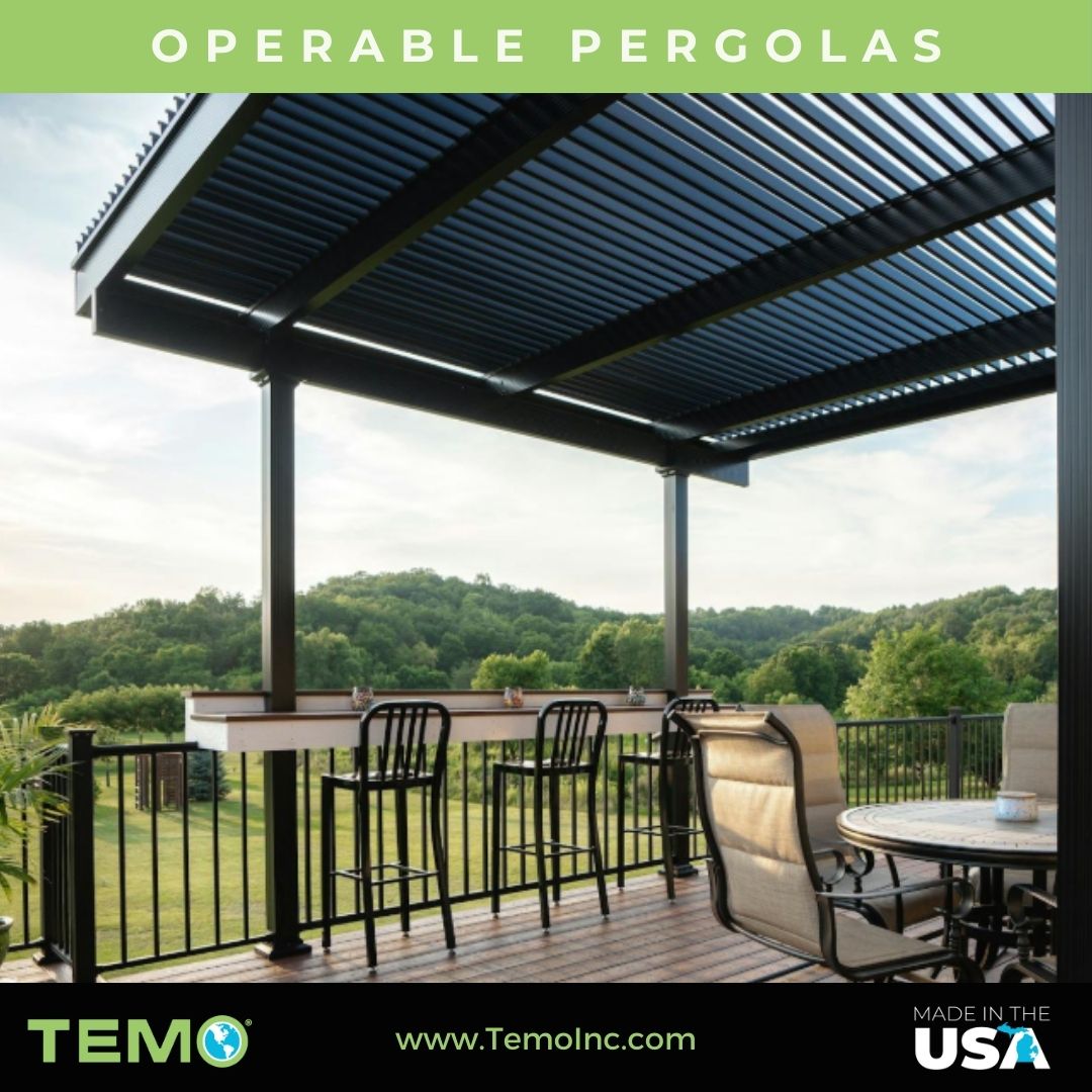 TEMOInc's tweet photo. This elevated deck got a major upgrade with a sleek operable pergola that offers shade on demand. Installed by The Board Store Home Improvements, WI.
Start your outdoor transformation at https://t.co/XXtd9VoNOm.

#MadeInTheUSA #OperablePergola #TEMOSunrooms #DeckDesign https://t.co/kpORdDzQdt
